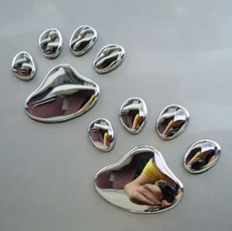Pegatina Huellas 3D