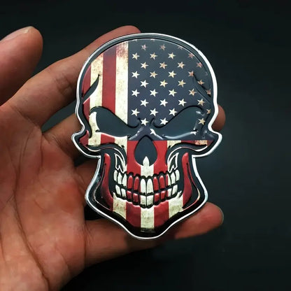 Emblema Calavera USA (2 piezas)