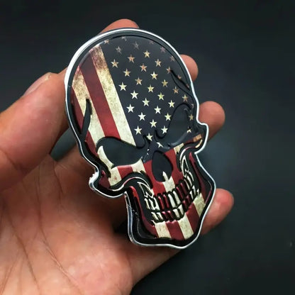Emblema Calavera USA (2 piezas)