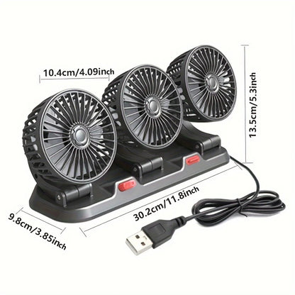 Ventilador para Auto M3 (3 Cabezas)