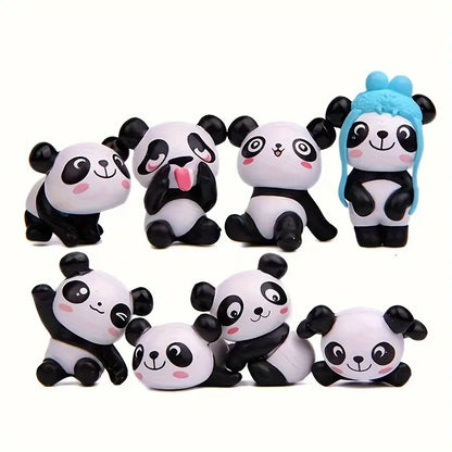 Decoración de Pandas M2 (8 piezas)