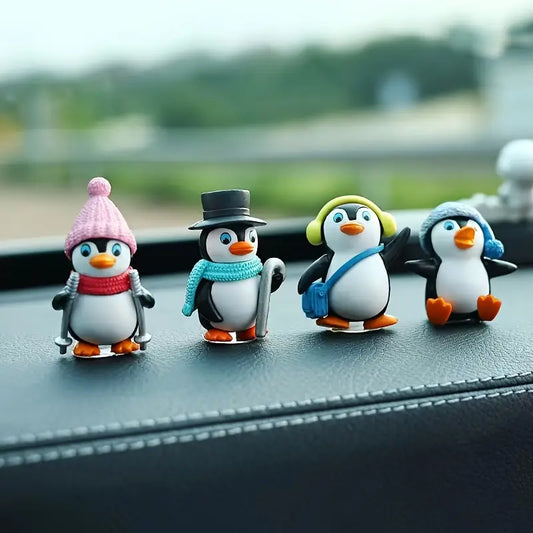 Decoración de Pingüinos (4 piezas)