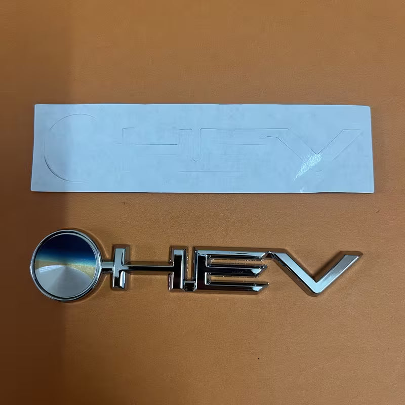 🚀 Accesorio Emblema HEV Premium Plateado Negro 🚀