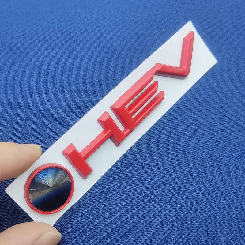 🚀 Accesorio Emblema HEV Premium Plateado Negro 🚀