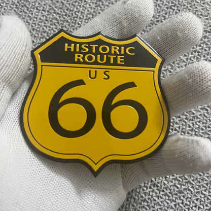 👑 Emblema Ruta 66 Calidad Lujo Retro 👑