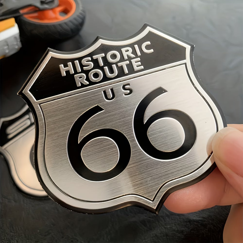 👑 Emblema Ruta 66 Calidad Lujo Retro 👑