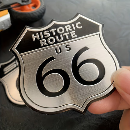 👑 Emblema Ruta 66 Calidad Lujo Retro 👑