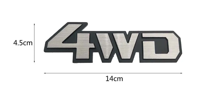 Emblema 4WD Aluminio M2