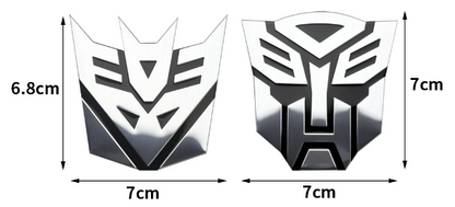 Emblema TRANSFORMERS ALUMINIO M1