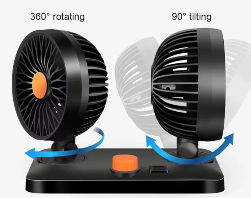 Ventilador para Auto M2 (2 Cabezas)