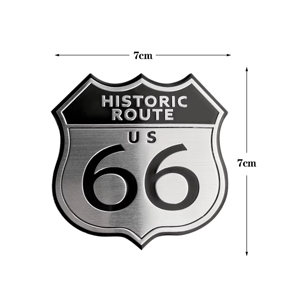 👑 Emblema Ruta 66 Calidad Lujo Retro 👑