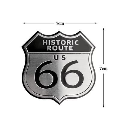 👑 Emblema Ruta 66 Calidad Lujo Retro 👑