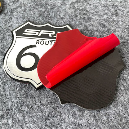 👑 Emblema Ruta 66 Calidad Lujo Retro 👑