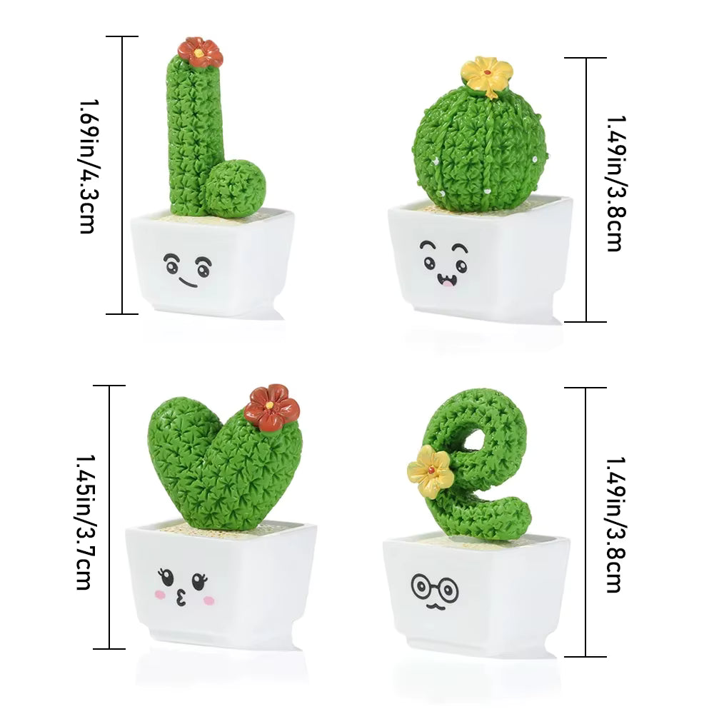 Decoración Cactus Love (4 piezas)