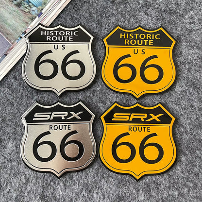 👑 Emblema Ruta 66 Calidad Lujo Retro 👑