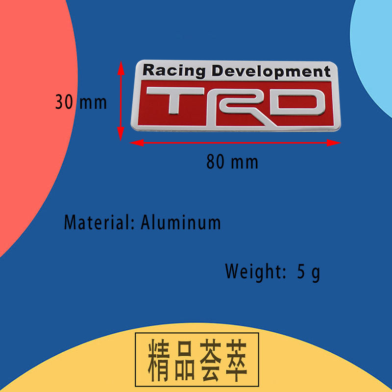 Emblema TRD ALUMINIO CHICO