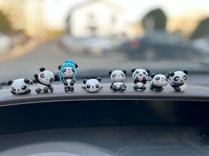 Decoración de Pandas M2 (8 piezas)