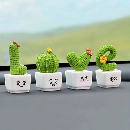 Decoración Cactus Love (4 piezas)
