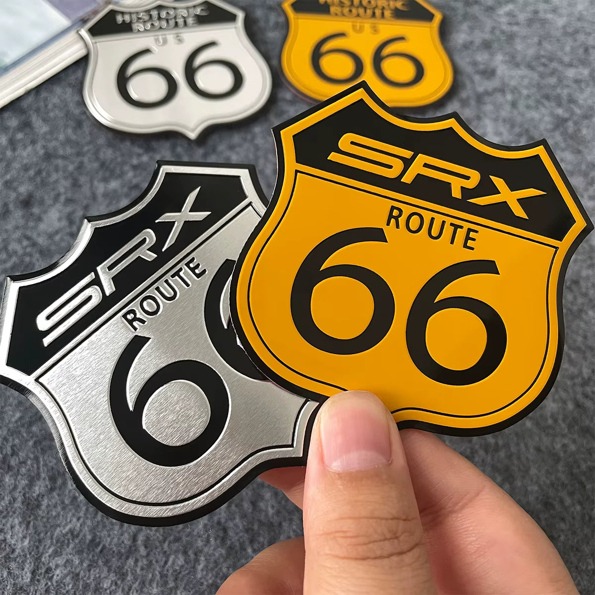 👑 Emblema Ruta 66 Calidad Lujo Retro 👑