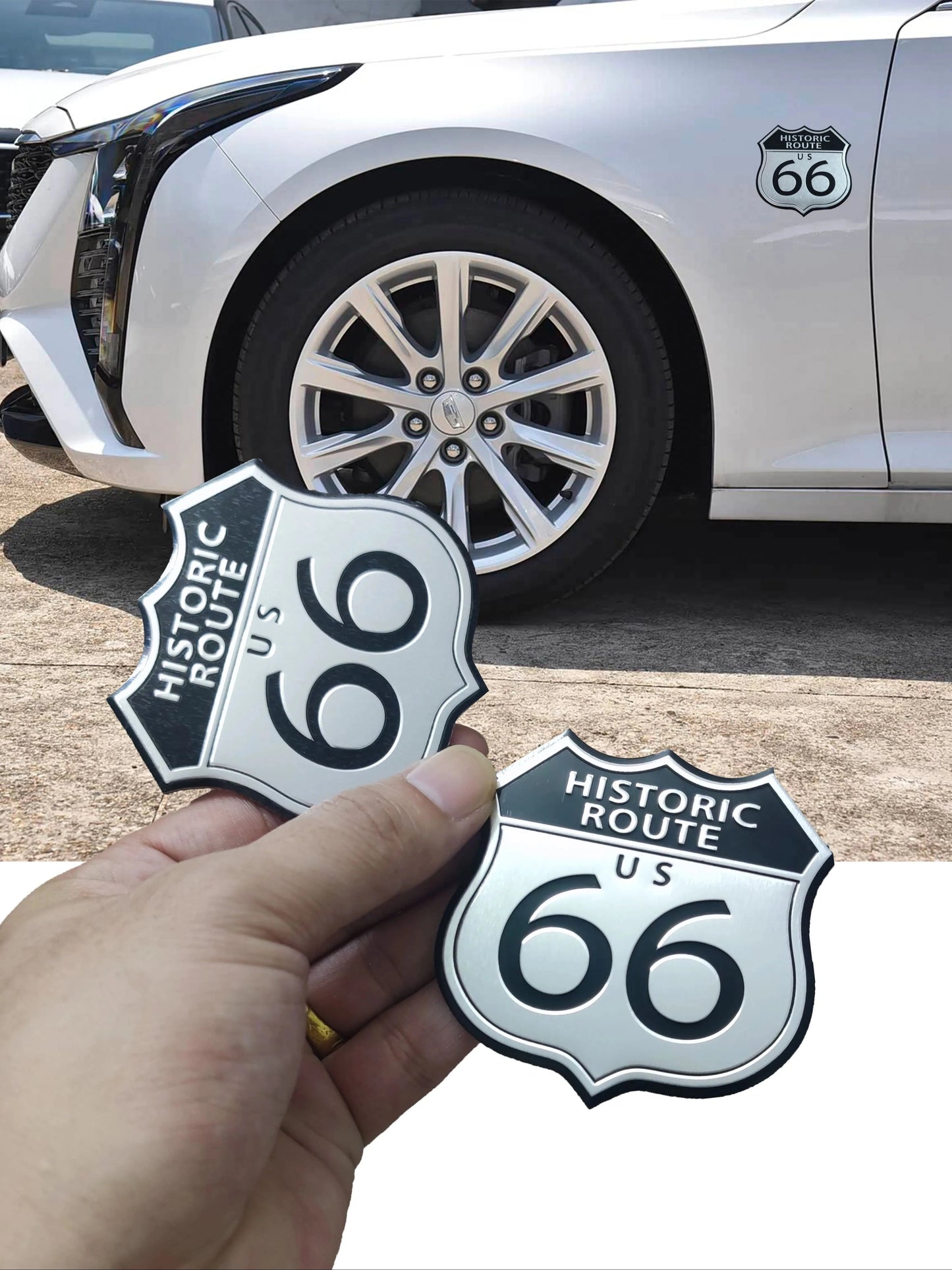 👑 Emblema Ruta 66 Calidad Lujo Retro 👑