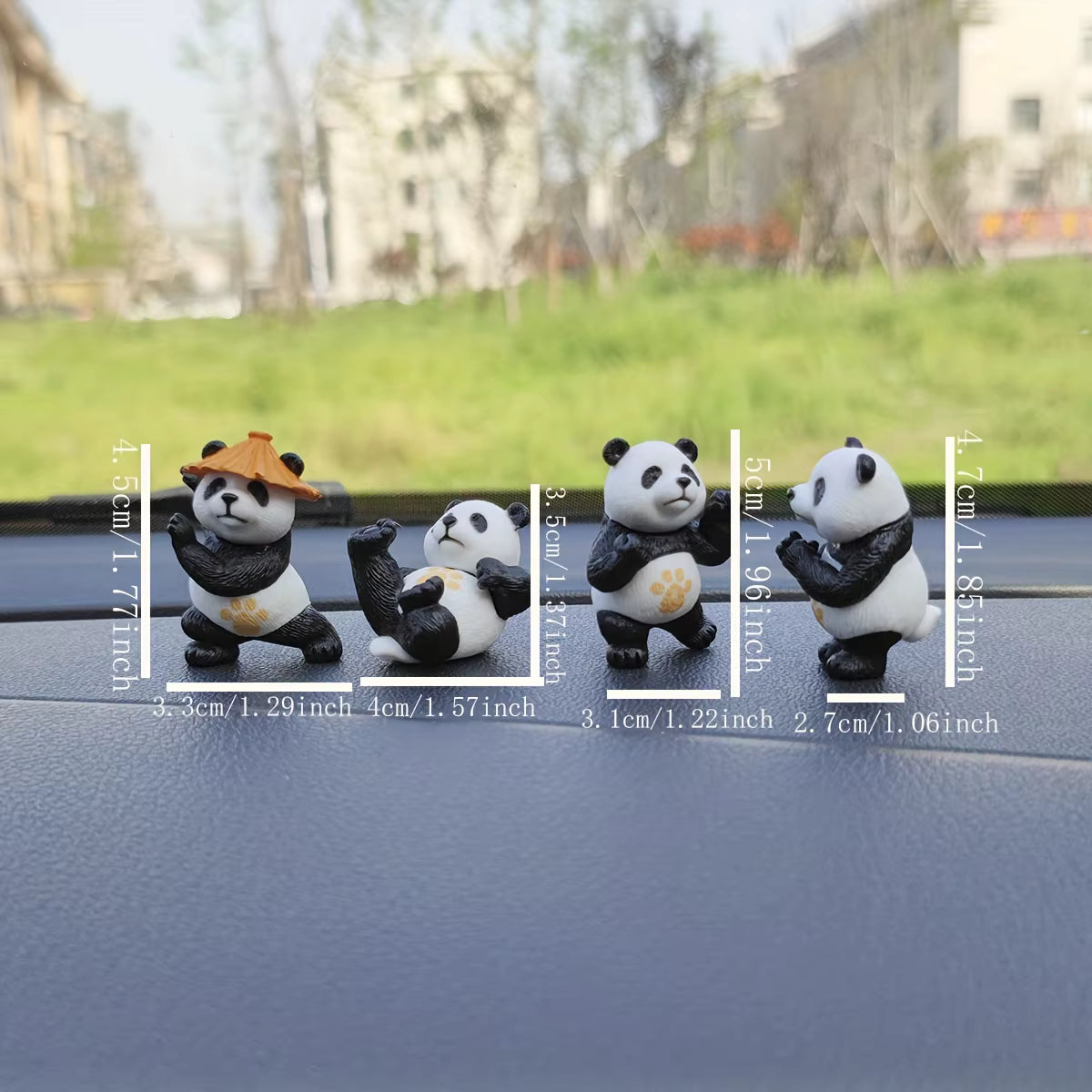 Decoración de Pandas (4 piezas)