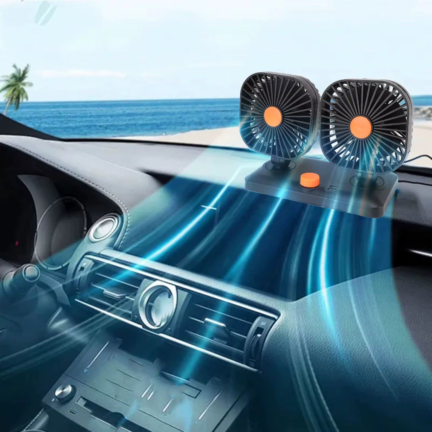 Ventilador para Auto M2 (2 Cabezas)