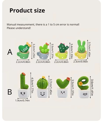 Decoración Cactus Love (4 piezas)