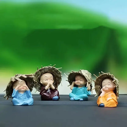 Decoración de Monjes (4 piezas)