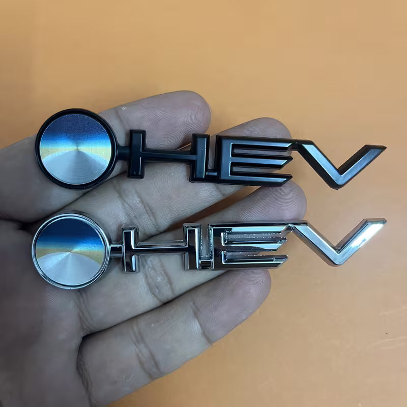 🚀 Accesorio Emblema HEV Premium Plateado Negro 🚀