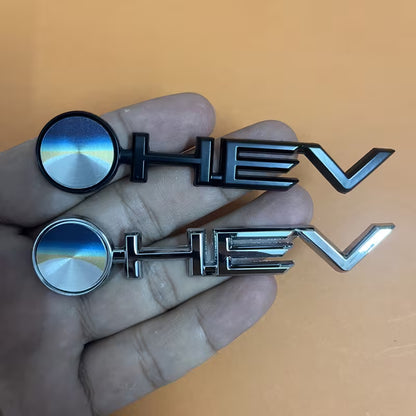 🚀 Accesorio Emblema HEV Premium Plateado Negro 🚀