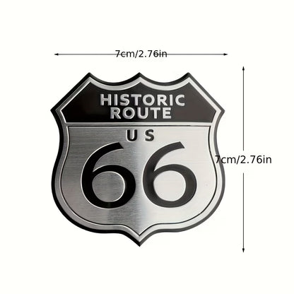 👑 Emblema Ruta 66 Calidad Lujo Retro 👑