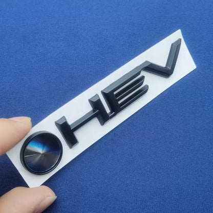 🚀 Accesorio Emblema HEV Premium Plateado Negro 🚀