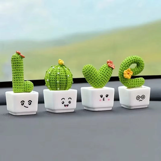 Decoración Cactus Love (4 piezas)